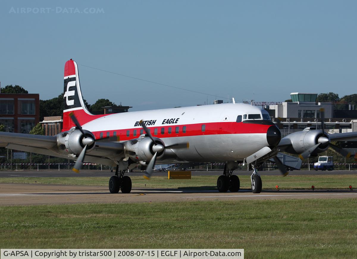 G-APSA, 1958 Douglas DC-6A C/N 45497, Farnborough 2008