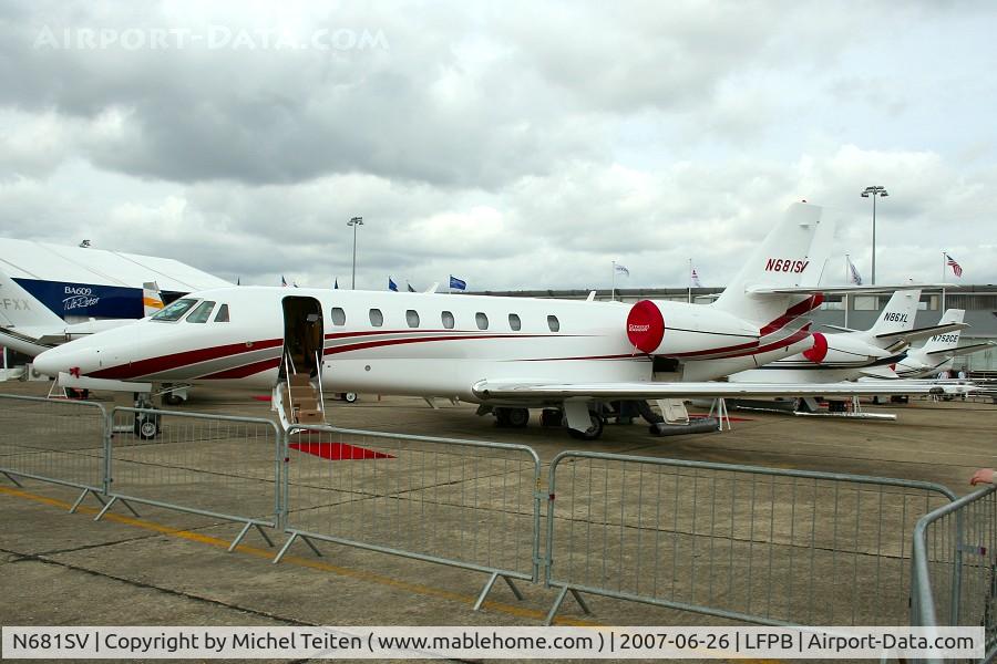 N681SV, 2007 Cessna 680 Citation Sovereign C/N 680-0117, Bourget Airshow 2007