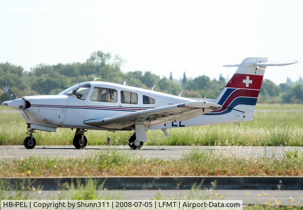 HB-PEL, 1979 Piper PA-28RT-201 Arrow IV C/N 28R-7918262, Parked at the general aviation apron...