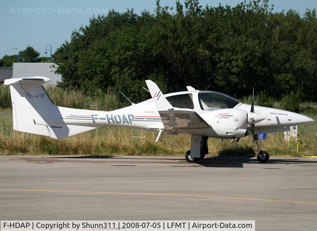 F-HDAP, 2007 Diamond DA-42 Twin Star C/N 42.266, Parked at he ESMA apron...