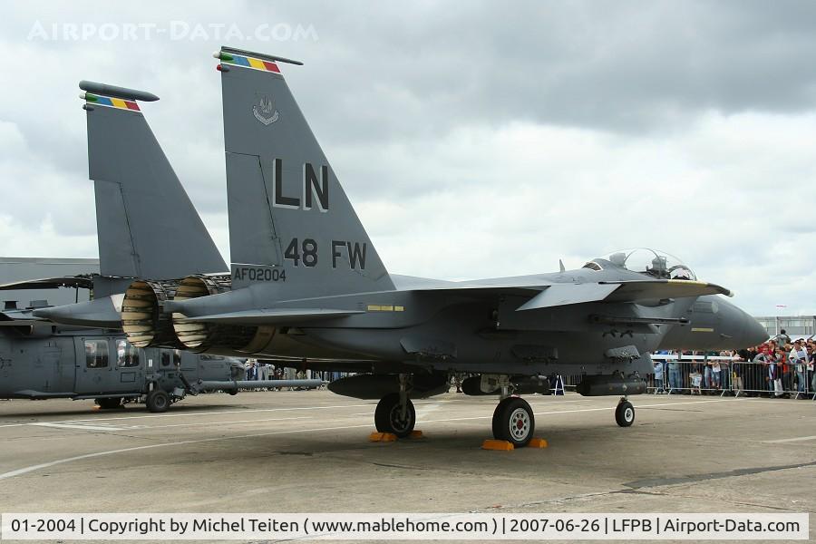 01-2004, 2001 McDonnell Douglas F-15E Strike Eagle C/N 1375/E236, Commander aircraft from 48th FW - Bourget Airshow 2007