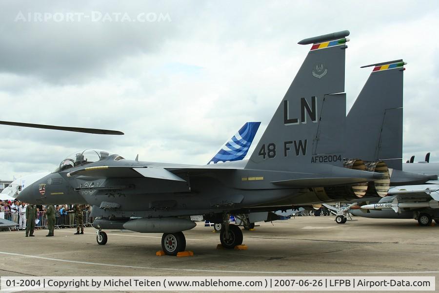 01-2004, 2001 McDonnell Douglas F-15E Strike Eagle C/N 1375/E236, Commander aircraft from 48th FW - Bourget Airshow 2007