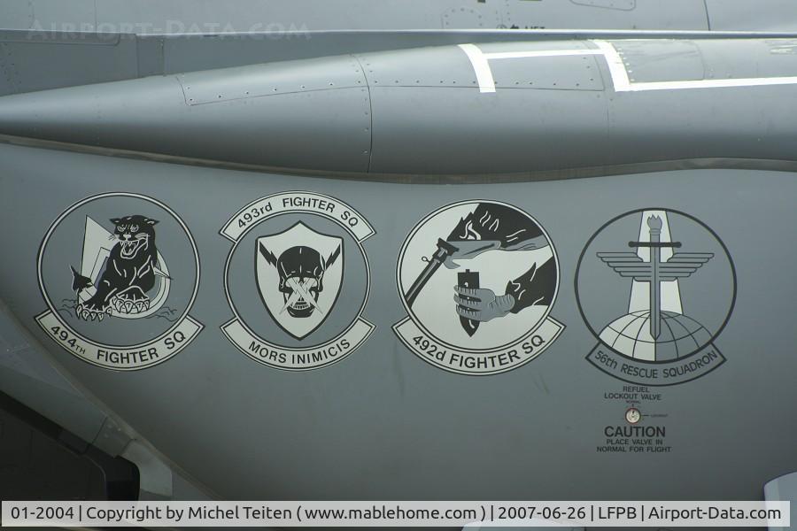 01-2004, 2001 McDonnell Douglas F-15E Strike Eagle C/N 1375/E236, Commander aircraft from 48th FW - Bourget Airshow 2007