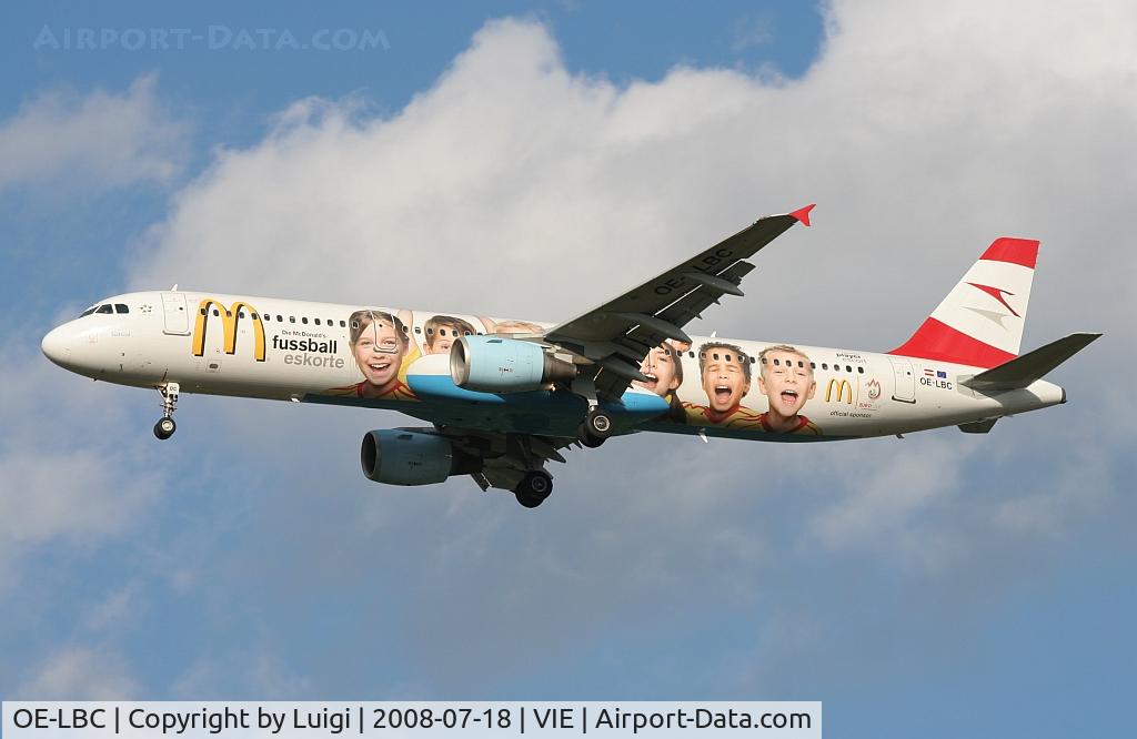 OE-LBC, 1996 Airbus A321-111 C/N 581, Austrian