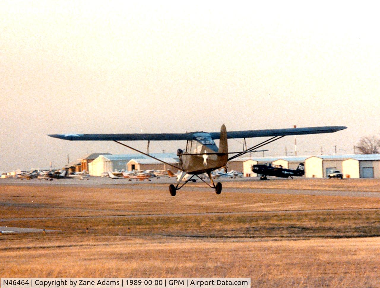 N46464, 1942 Aeronca 0-58B Grasshopper C/N 058B-6782, At Grand Prairie Municipal