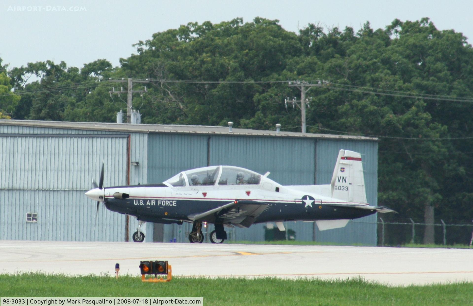 98-3033, 1998 Raytheon T-6A Texan II C/N PT-37, T-6A Texan II