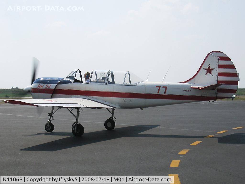 N1106P, 1984 Yakovlev Yak-52 C/N 844411, N1106P YAKOVLEV 52