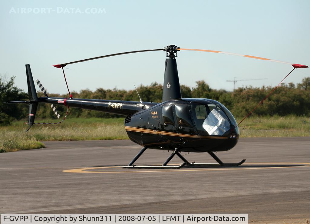 F-GVPP, Robinson R44 II C/N 10104, Parked on the Helicopter Apron...