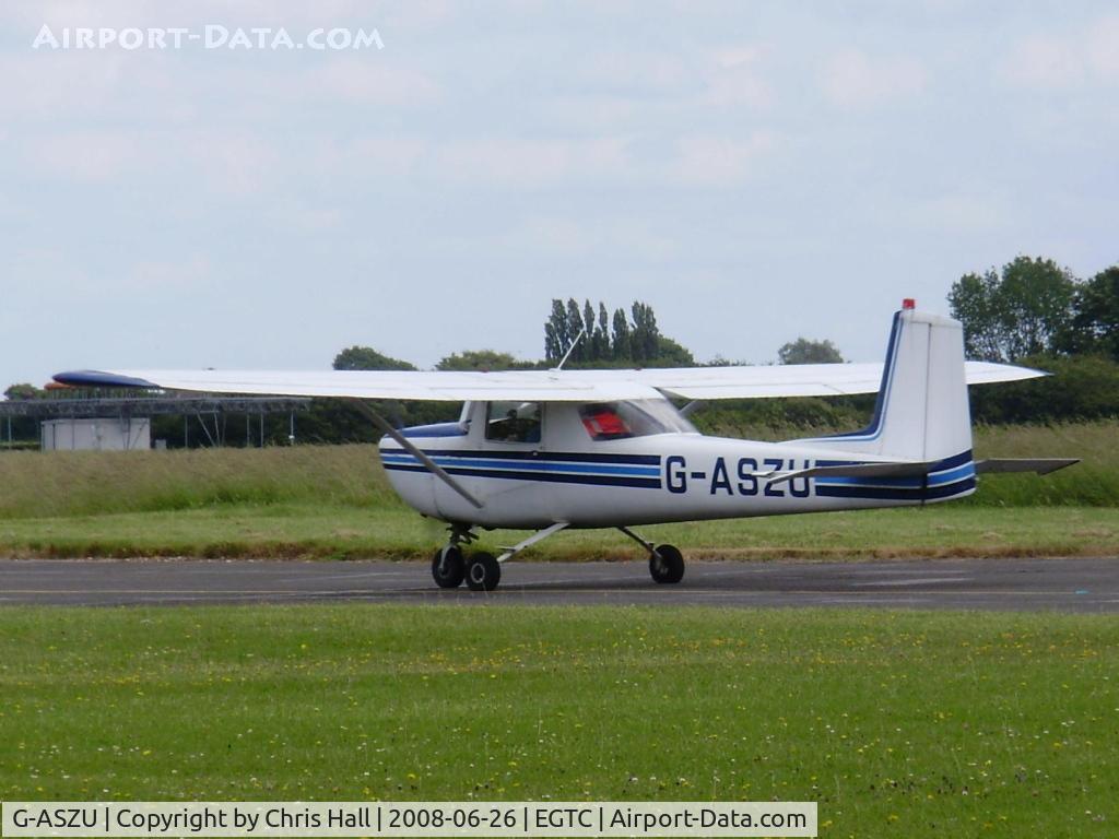 G-ASZU, 1965 Cessna 150E C/N 150-61152, Taxing out to R/W 21