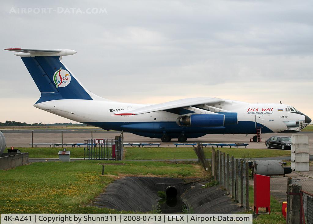 4K-AZ41, Ilyushin Il-76TD C/N 1093420673, Cargo flight parked near the control tower for a night stop...