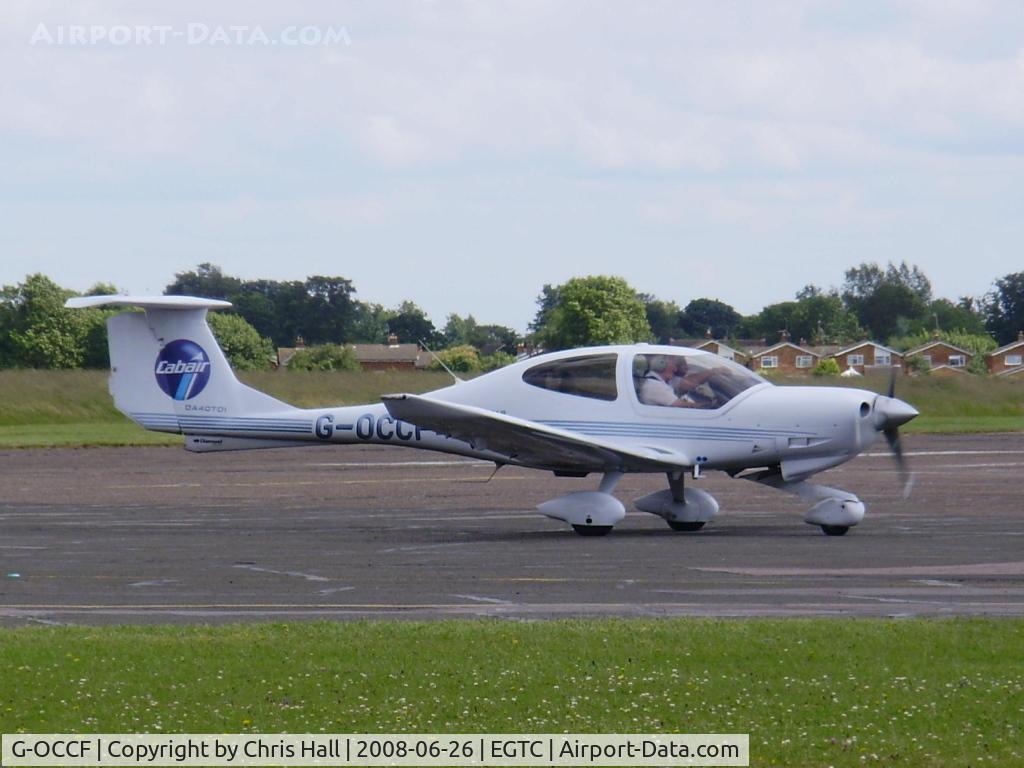 G-OCCF, 2006 Diamond DA-40D Diamond Star C/N D4.229, returning to the apron after another lesson