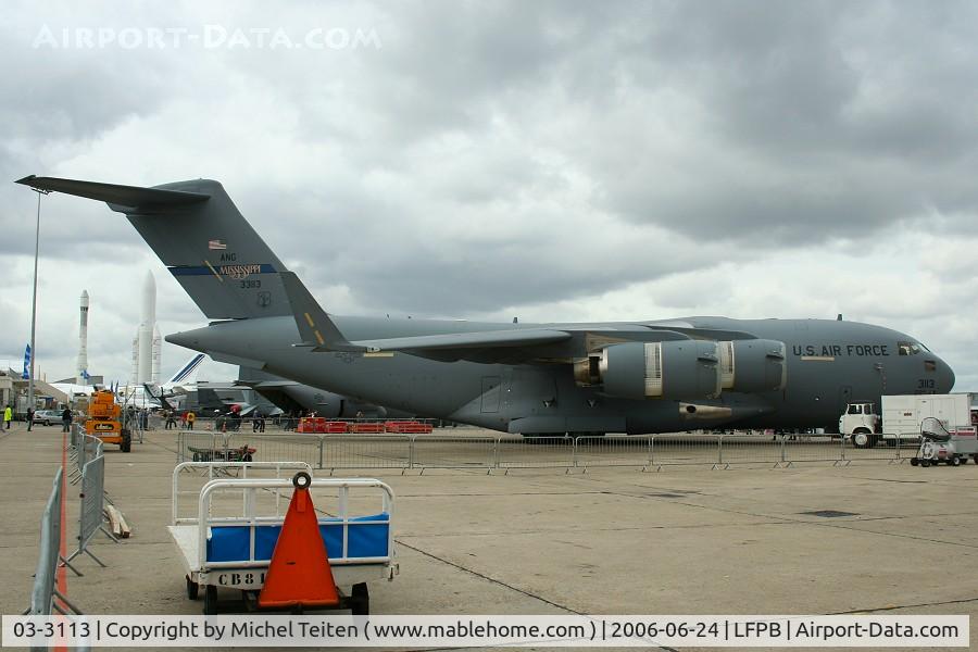 03-3113, 2003 Boeing C-17A Globemaster III C/N P-113, 183rd AS / 173nd AW Mississippi ANG