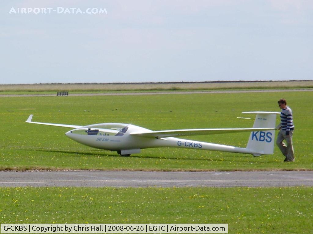 G-CKBS, 1989 Glaser-Dirks DG-600 C/N 6-42, Glaser Dirks DG600 had to be towed home by D-ENBW