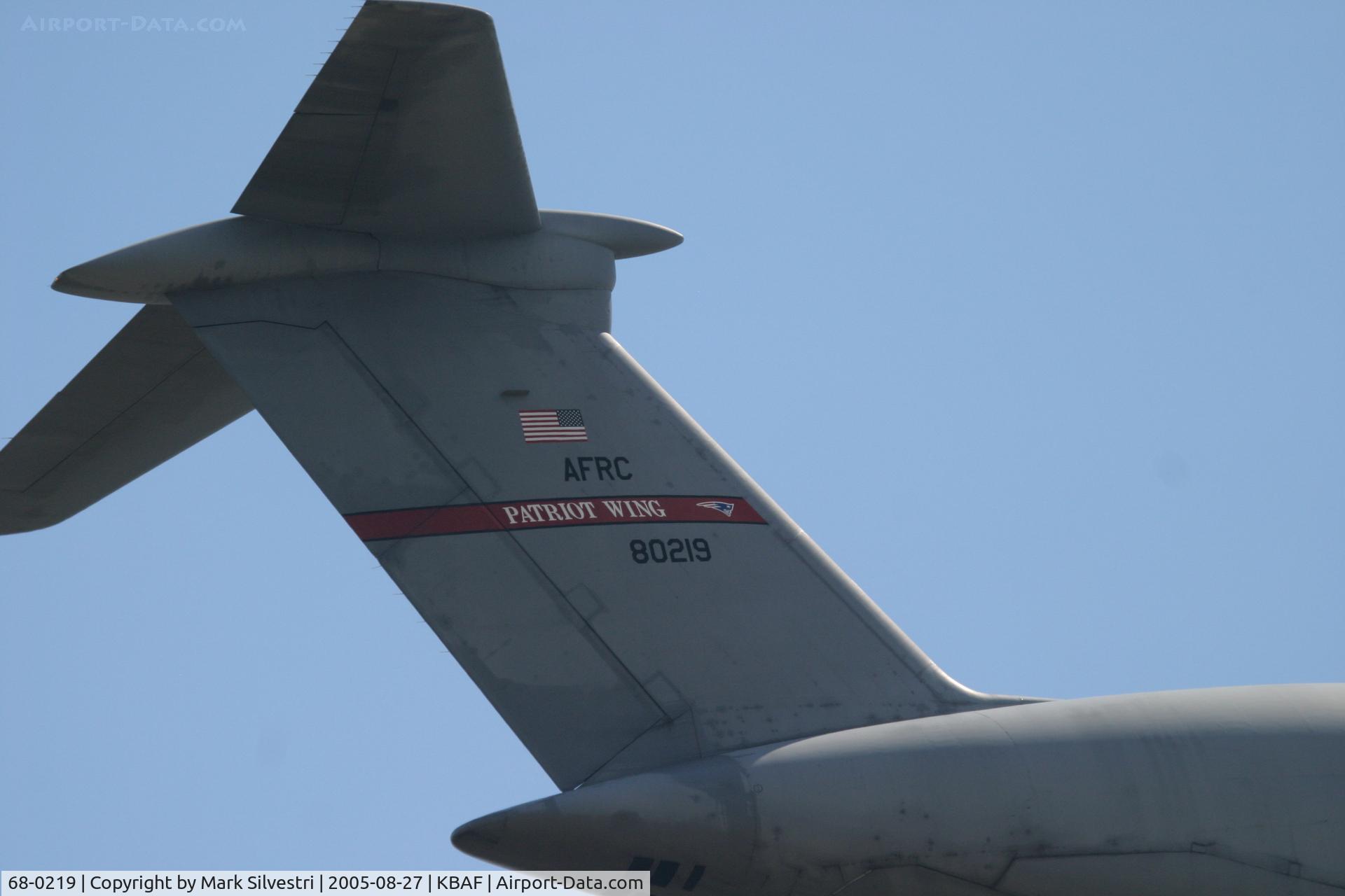 68-0219, 1968 Lockheed C-5A Galaxy C/N 500-0022, Barnes 2005