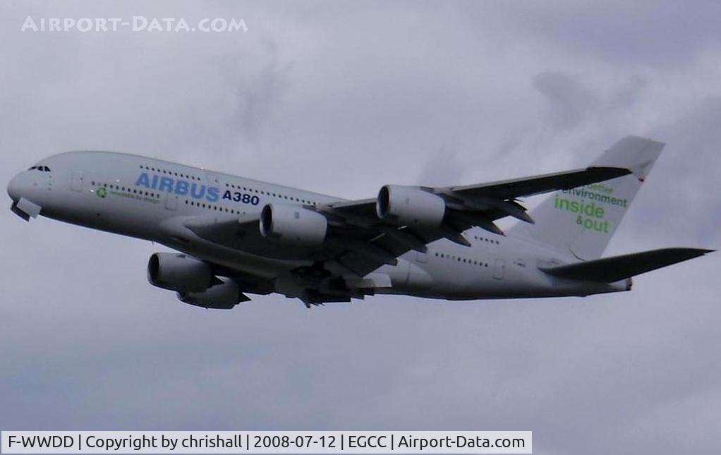 F-WWDD, 2005 Airbus A380-861 C/N 004, a first visit to Manchester