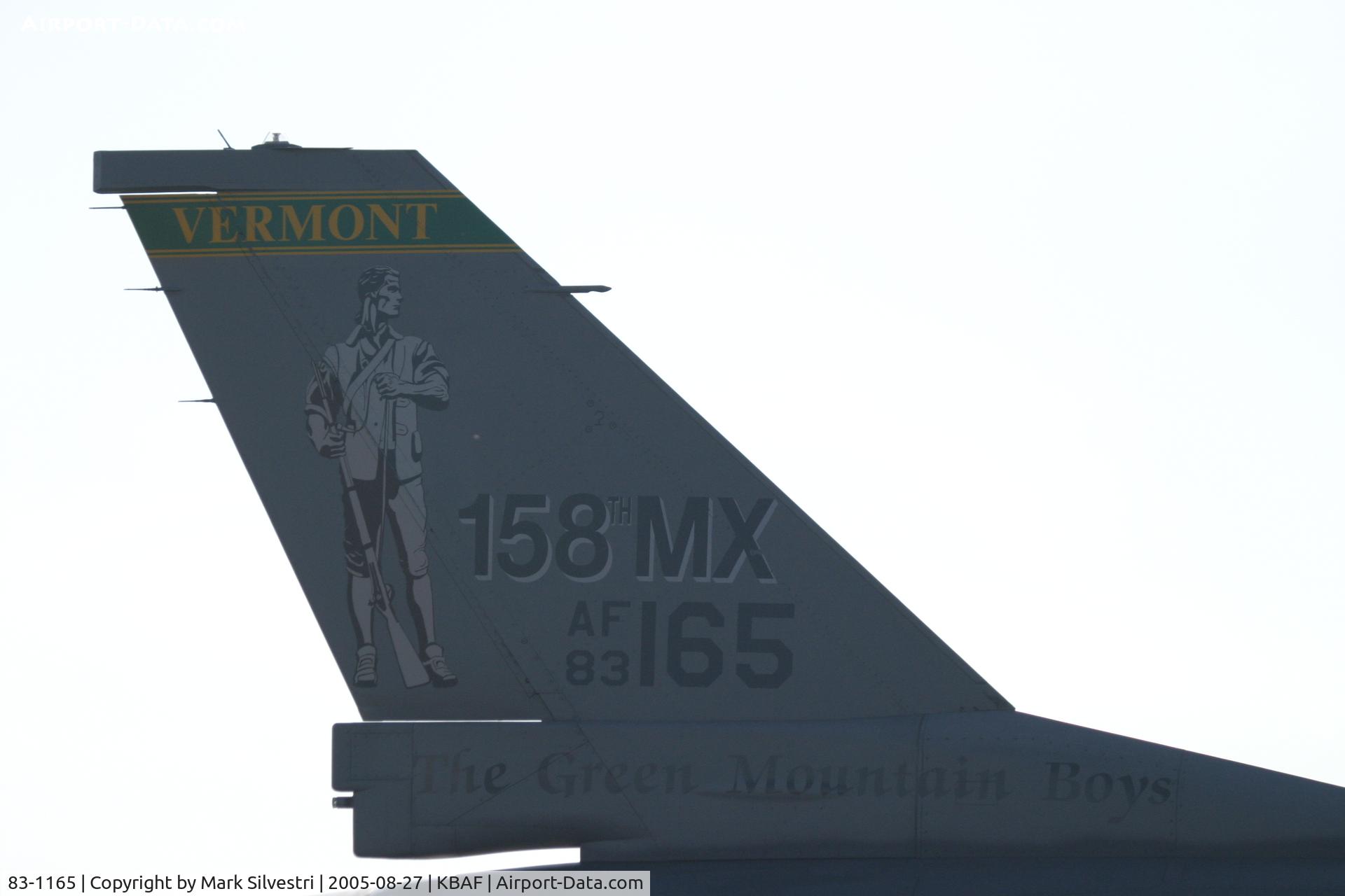 83-1165, 1983 General Dynamics F-16C Fighting Falcon C/N 5C-48, Barnes 2005