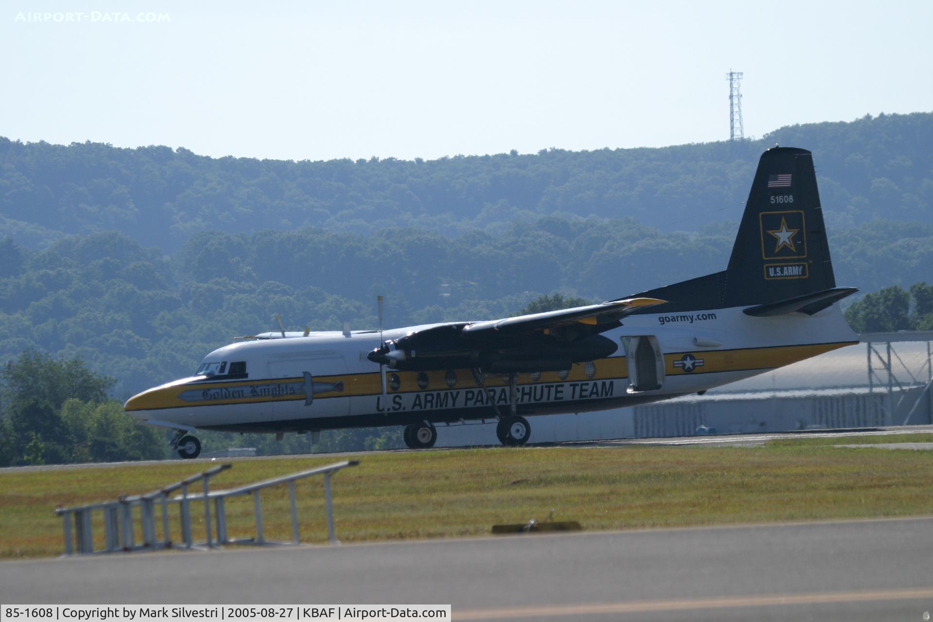 85-1608, 1984 Fokker C-31A (F27-400M) Troopship C/N 10668, Barnes 2005