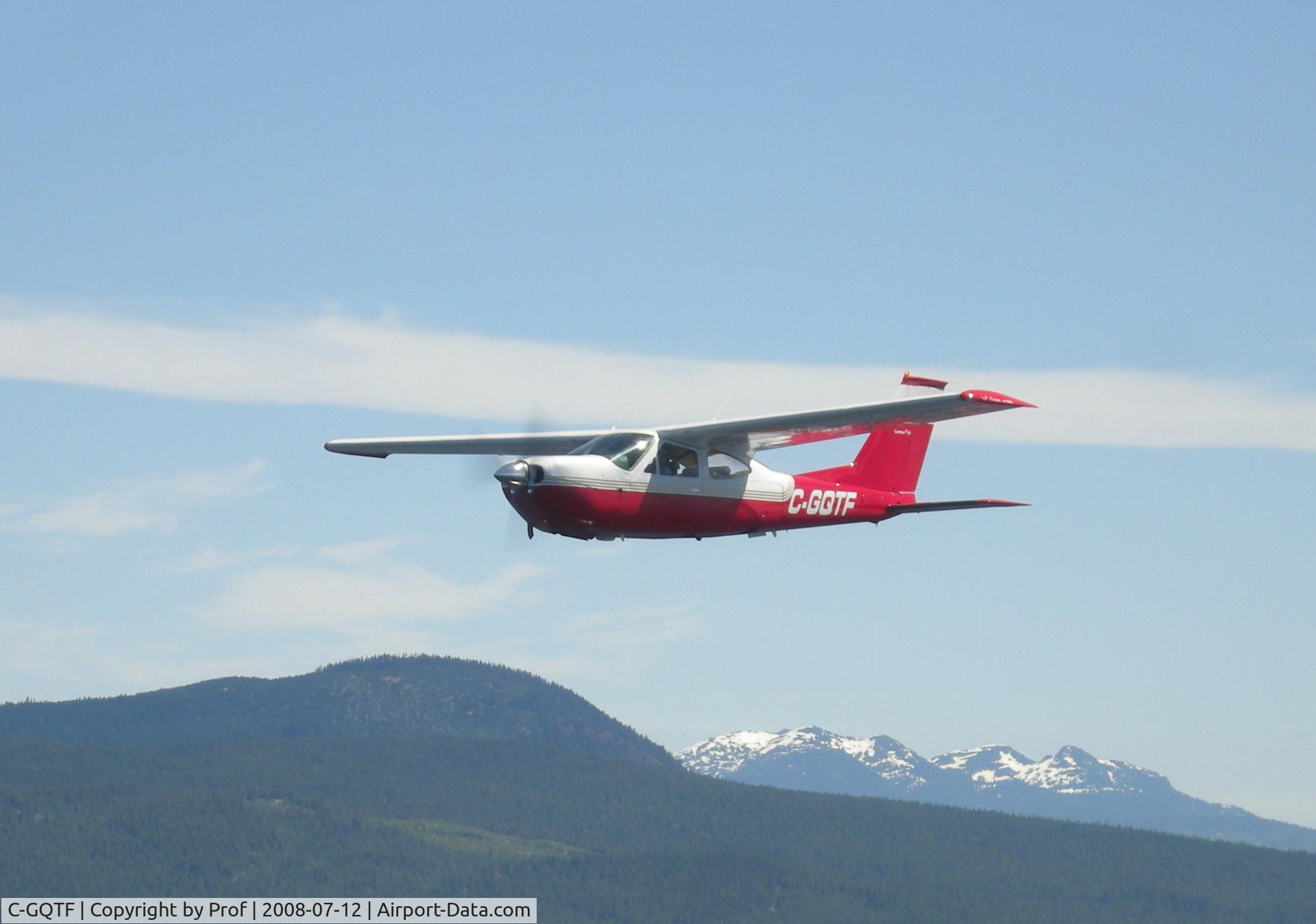 C-GQTF, 1977 Cessna 177RG Cardinal C/N 177RG1264, Over Sunshine Coast, B.C.