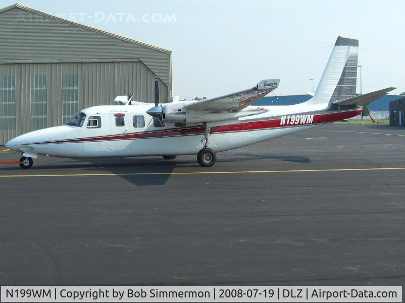 N199WM, 1964 Aero Commander 680FL Commander C/N 1406-59, On the ramp at Delaware, OH