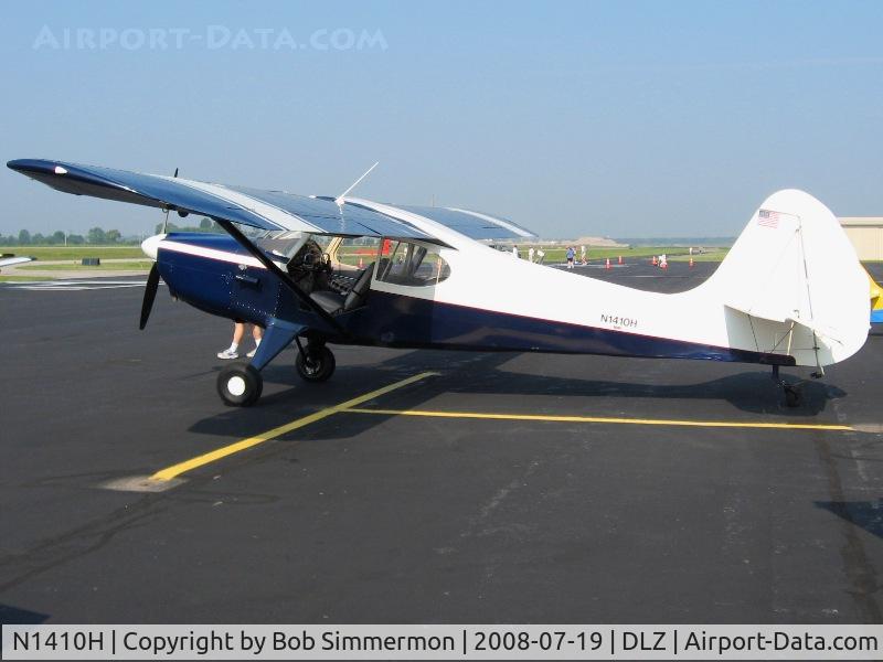 N1410H, 1949 Aeronca 15AC Sedan C/N 15AC-462, On the ramp at Delaware, OH