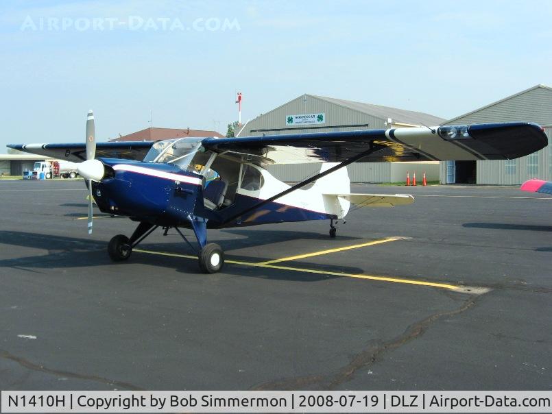 N1410H, 1949 Aeronca 15AC Sedan C/N 15AC-462, On the ramp at Delaware, OH