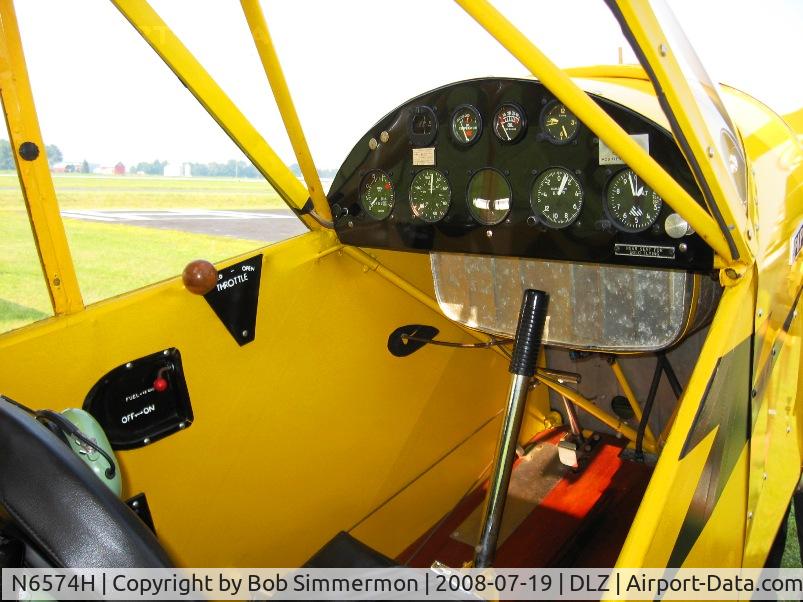 N6574H, 1946 Piper J3C-65 Cub Cub C/N 19765, Nicely restored panel & interior