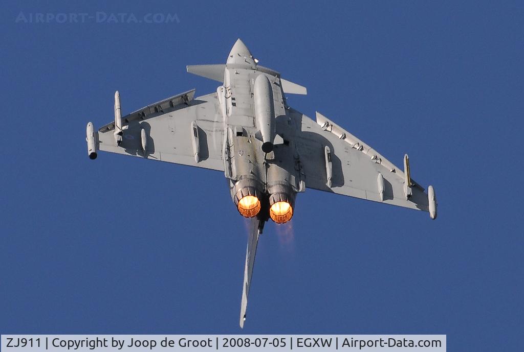 ZJ911, 2005 Eurofighter EF-2000 Typhoon F2 C/N 0041/BS002, Stunning display of this Typhoon during the Waddington Air Day.