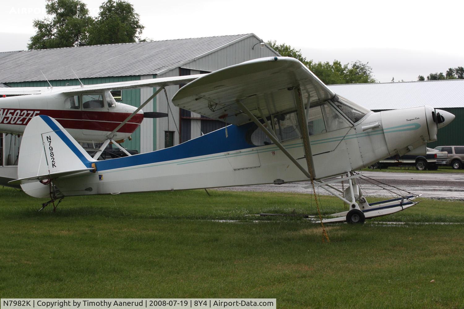 N7982K, Piper PA-18A 150 Super Cub C/N 18-6565, Tied down at Surfside Seaplane Base.