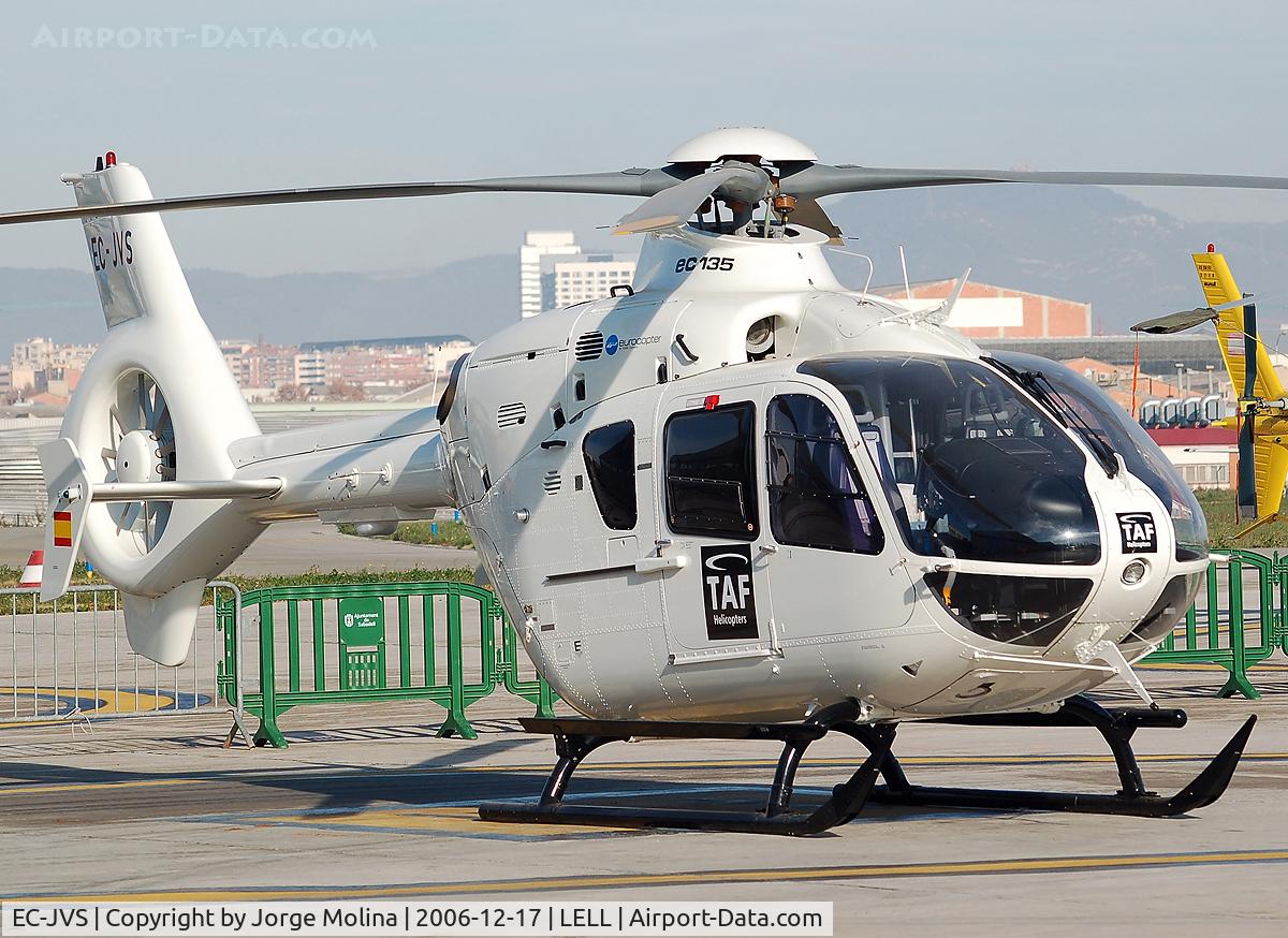 EC-JVS, 2006 Eurocopter EC-135P-2 C/N 436, Parked on Sabadell platform.