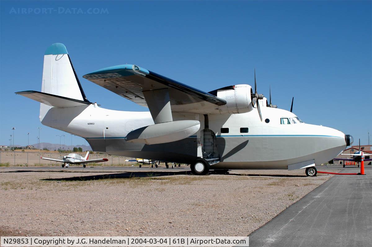N29853, 1957 Grumman HU-16E Albatross C/N G-335, on Ramp at Boulder City NV airport