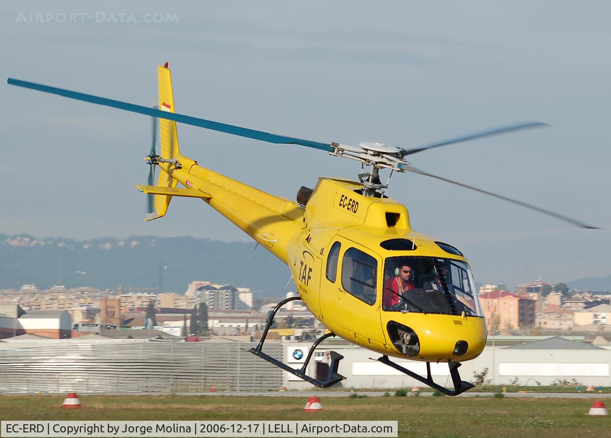 EC-ERD, 1981 Aerospatiale AS-350B Ecureuil C/N 1530, Operated by TAF Helicopters.
