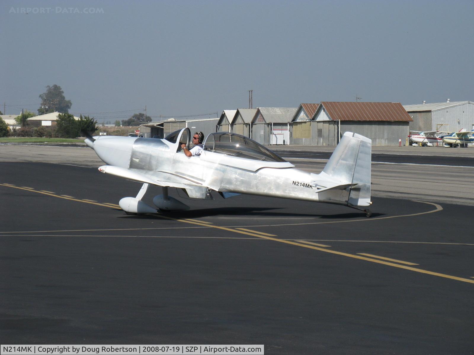 N214MK, 2007 Vans RV-8 C/N 81855, 2007 Margheritis VAN's RV-8, Lycoming O-360-B1A 180 Hp, taxi turn