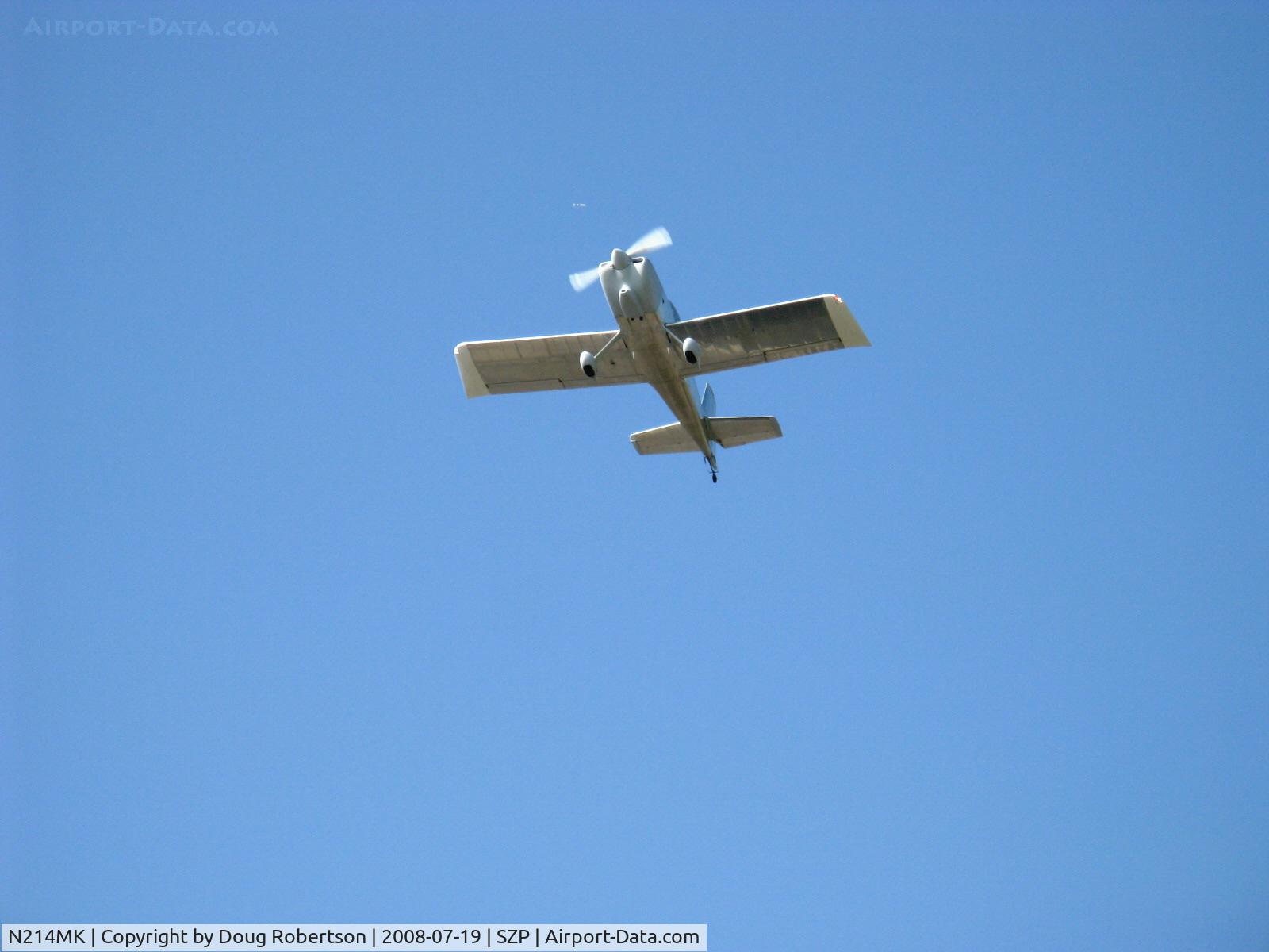 N214MK, 2007 Vans RV-8 C/N 81855, 2007 Margheritis VAN's RV-8, Lycoming O-360-B1A 180 Hp, takeoff climb Rwy 22