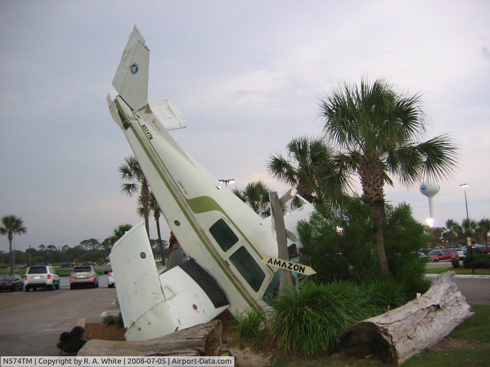 N574TM, Beech B19 Sport 150 C/N MB629, Now located in front of Floyd's in Ft Walton Beach Florida