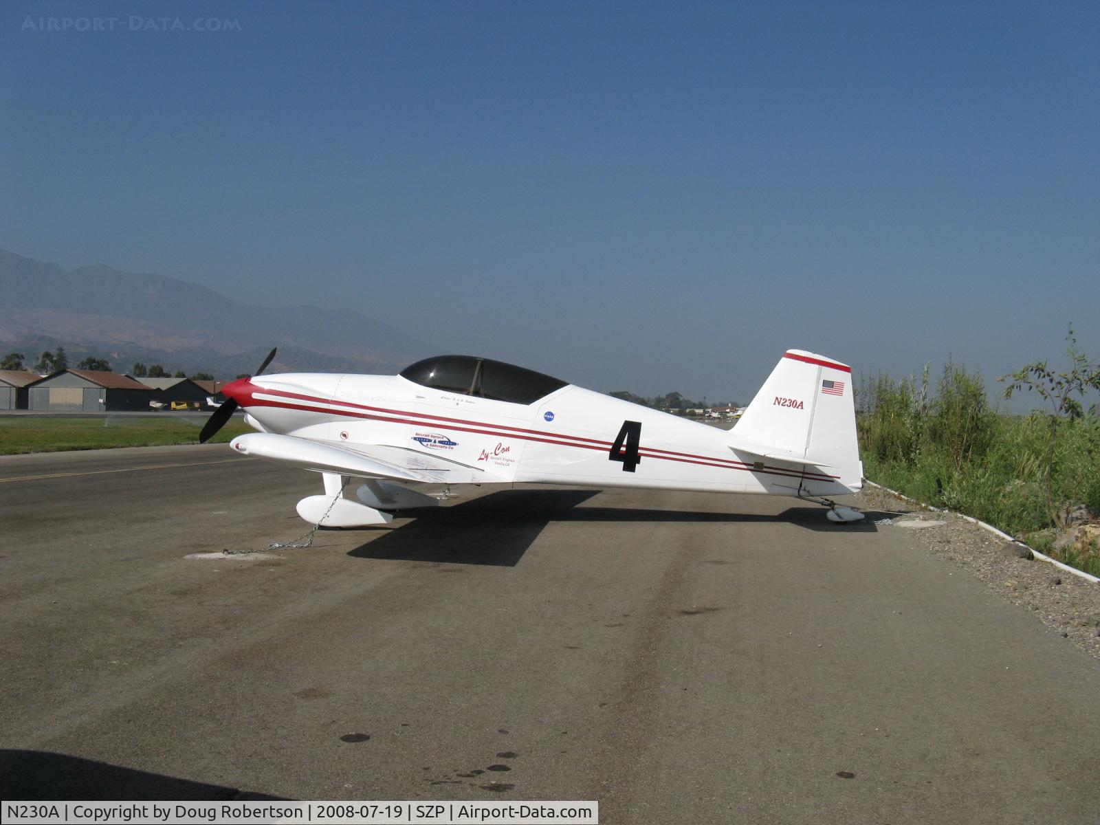 N230A, 1991 Vans RV-4 C/N 1161, 1991 Anders VAN's RV-4, Lycoming IO-360 A&C
