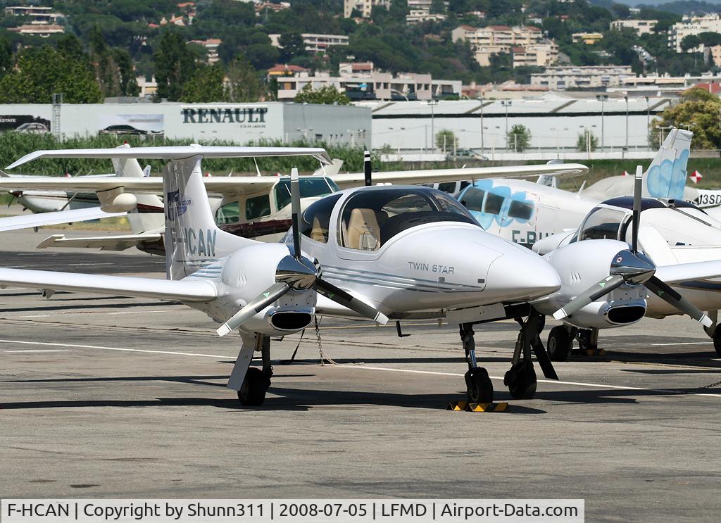 F-HCAN, Diamond DA-42 Twin Star C/N 42.035, Parked here and waiting a new flight...