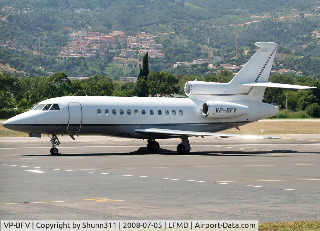 VP-BFV, 2002 Dassault Falcon 900EX C/N 111, Ready for departing...