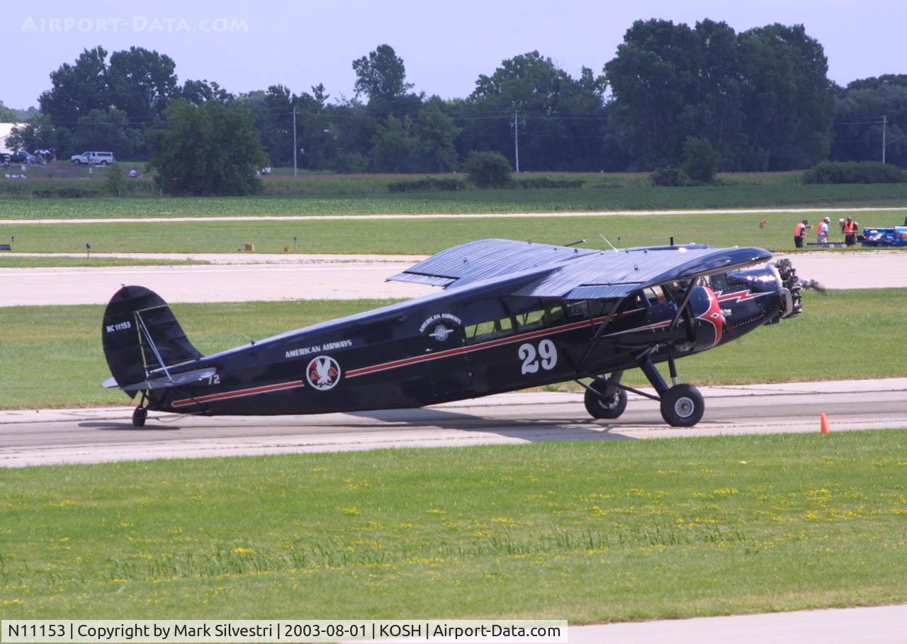 N11153, 1931 Stinson SM-6000-B C/N 5021, Oshkosh 2003