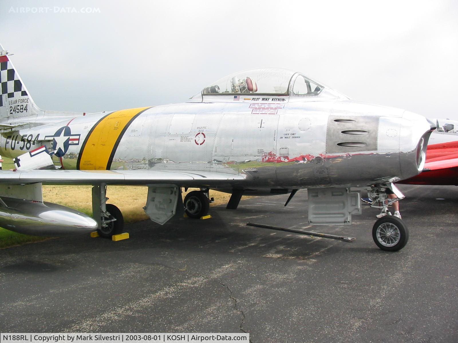 N188RL, 1952 North American F-86F Sabre C/N 191-682, Oshkosh 2003