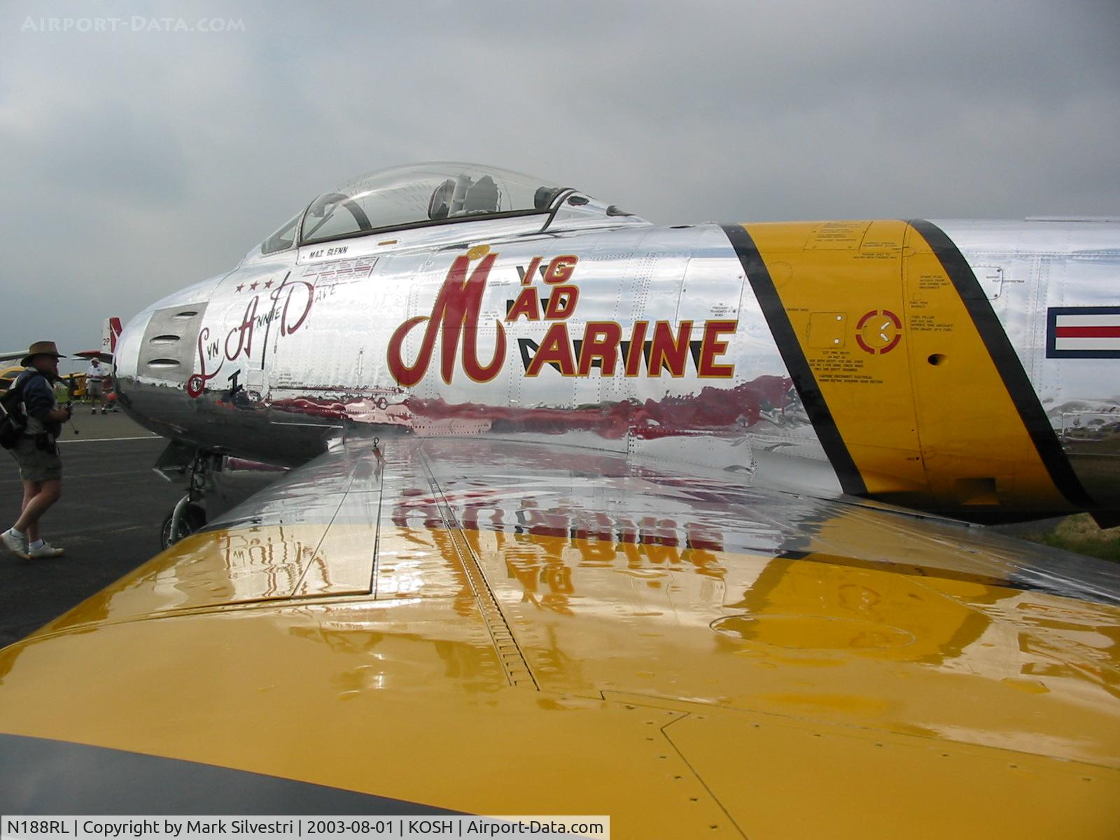 N188RL, 1952 North American F-86F Sabre C/N 191-682, Oshkosh 2003
