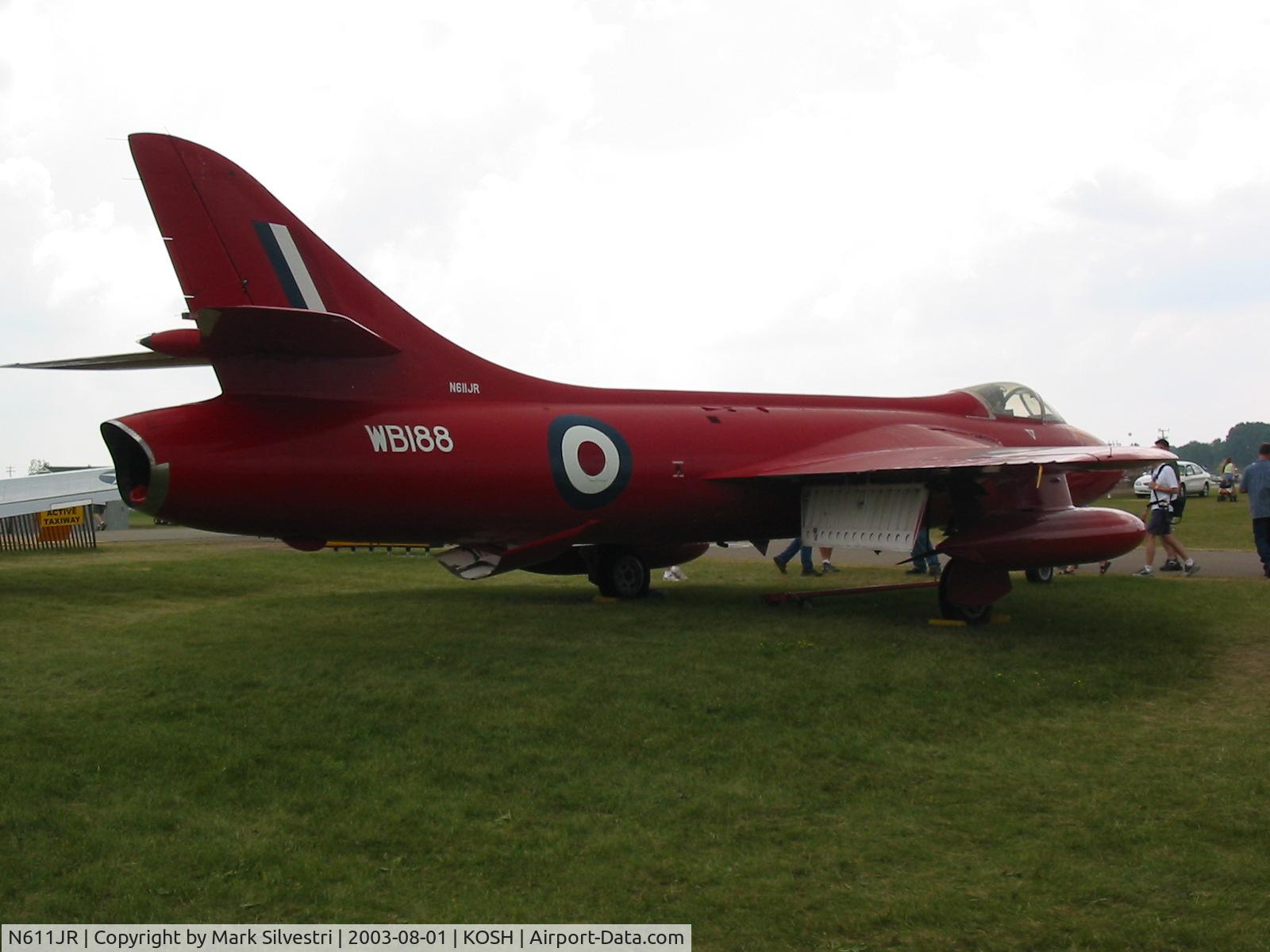 N611JR, 1956 Hawker Hunter F.51 C/N 41H/680277, Oshkosh 2003