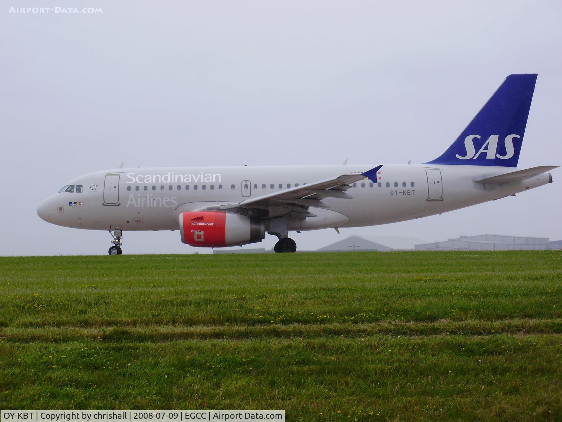 OY-KBT, 2007 Airbus A319-131 C/N 3292, Scandinavian Airlines