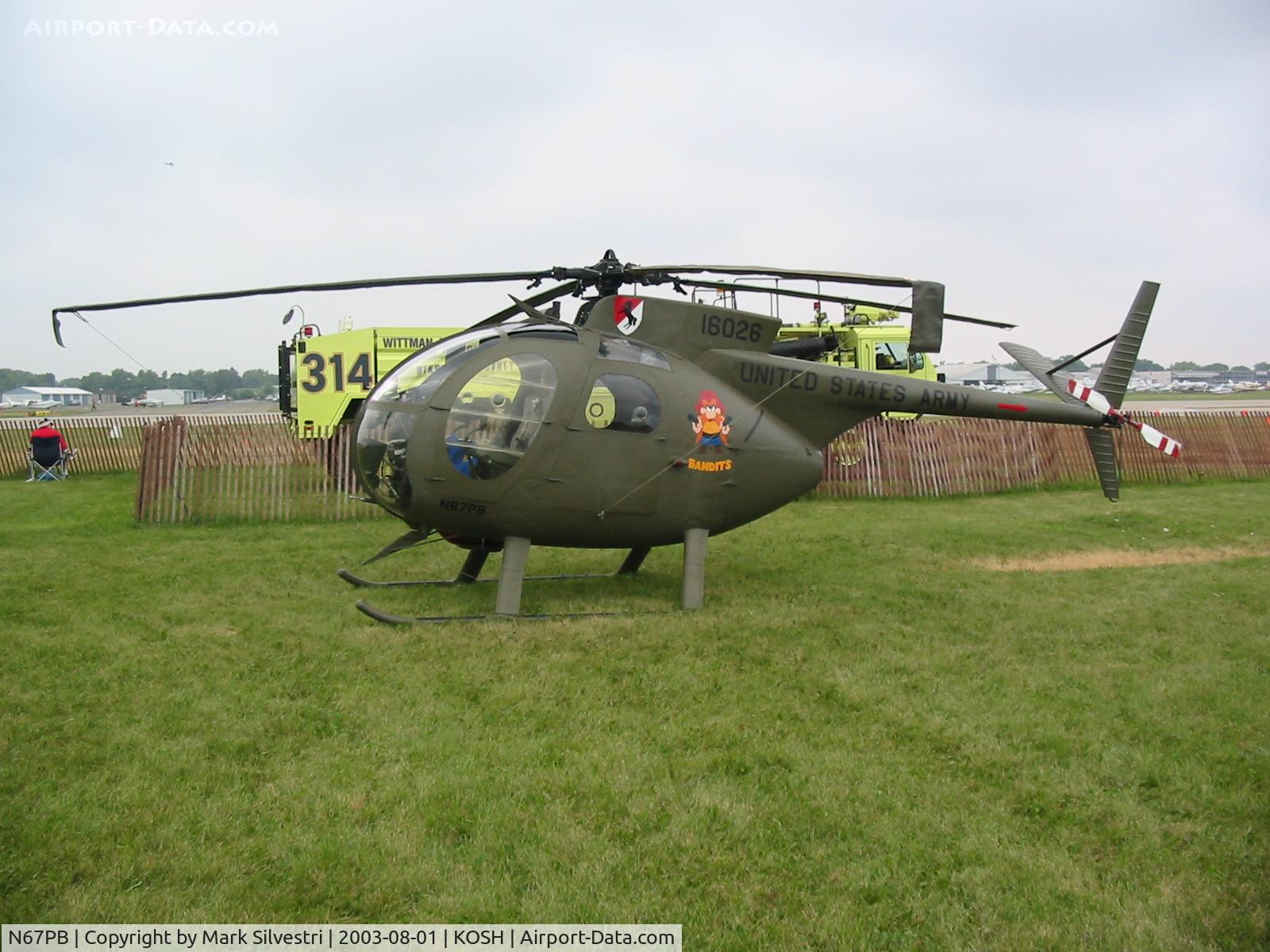 N67PB, 1968 Hughes OH-6A Cayuse C/N 480411, Oshkosh 2003