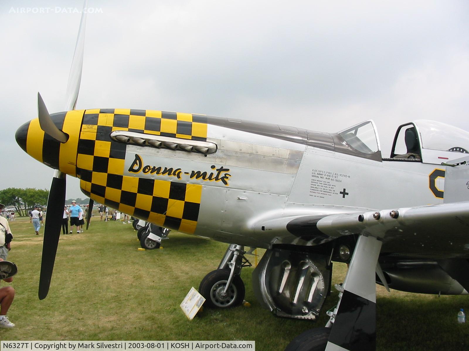 N6327T, 1962 North American F-51D Mustang C/N 44-74417A, Oshkosh 2003
