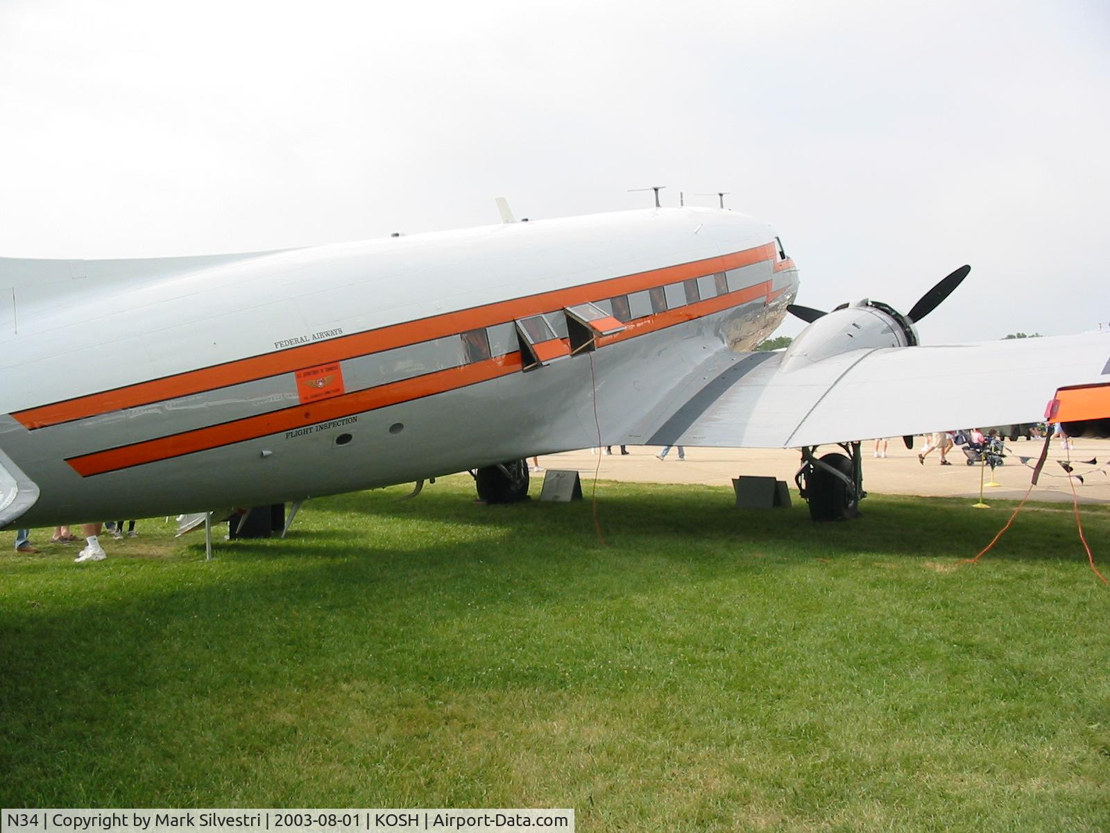 N34, 1945 Douglas R4D-7 C/N 33359, Oshkosh 2003