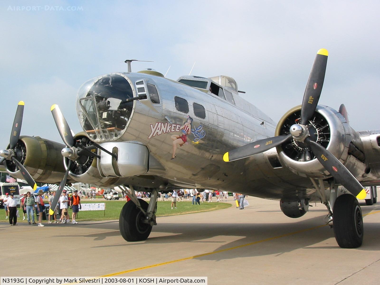 N3193G, 1944 Boeing B-17G Flying Fortress C/N 77255, Oshkosh 2003