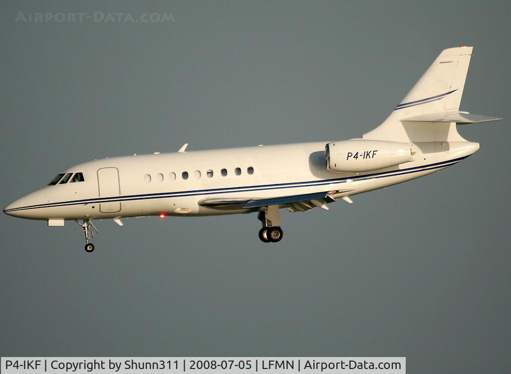 P4-IKF, 2005 Dassault Falcon 2000 C/N 227, Landing rwy 05L