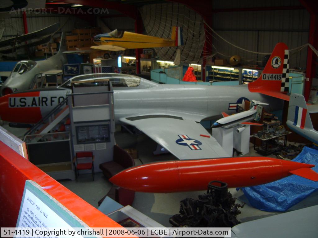 51-4419, 1949 Lockheed T-33A Shooting Star C/N 580-5714, Lockheed T-33A displayed inside the main, but cramped hangar
