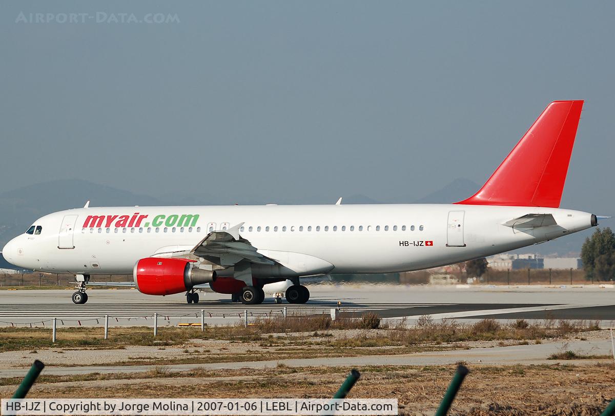 HB-IJZ, 1991 Airbus A320-211 C/N 211, Previous take off RWY 25L.