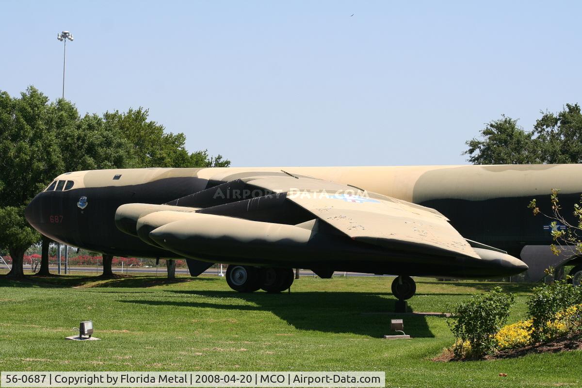 56-0687, 1956 Boeing B-52D Stratofortress C/N 464058, B-52 Park at MCO